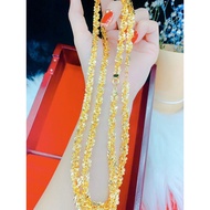 Dây chuyền nữ kiểu xoắn bướm mạ vàng 24k cao cấp ( dây 3 hỉ )