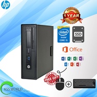 HP ELITEDESK 800 G1 INTEL CORE I5 4/8 GB RAM 500GB HDD / 120GB SSD / 256GB SSD WINDOW 10 PRO SFF PC