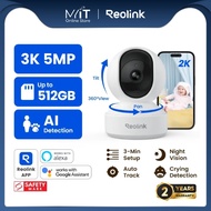 Reolink E1 & E1 Pro Time Lapse 5MP PTZ Indoor Security Camera Dual-Band WiFi 360 Degree for Baby/Dog