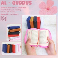 AL QURAN AL QUDDUS POCKET A7 LEATHER ZIPPER