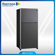 Sharp Kulkas 2 Pintu Besar Big 2 Door Refrigerator SJIG862PMSL