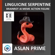 LINGUICINE SERPENTINE ARTICULATED ACTION FIGURE 3D Print Toy Toy Viral Italy Brainrot Anomaly Charac