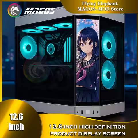 Side Panel Expand LCD Display HYTE Y60 PC Cabinet, Dedicated Secondary Screen Monitor 1920X515 Suppo
