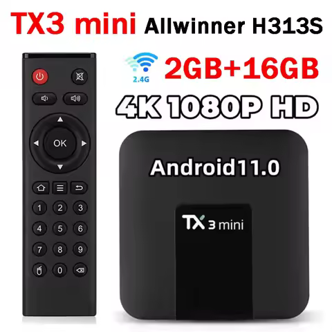 Original Tanix TX3 mini top box Android 11.0 4K HD 2G 16G 4G WiFi 4K TX3 TV Box Smart Allwinner H313