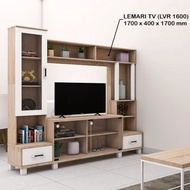 PROMO Lemari Tv / Lemari Pajangan / Liswar Tv Minimalis Modern - Coklat (Harga Ekonomis)