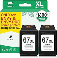 COLORETTO 67 XL 3YM57AN Remanufactured Printer Ink Cartridge Replacement for HP 67XL 67 XL to use wi