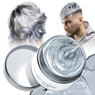 Silver Grey Hair Dye Temporary Hair Color Wax, Gray Hair Dye for Women Men Kids, Natural Temp Wash O