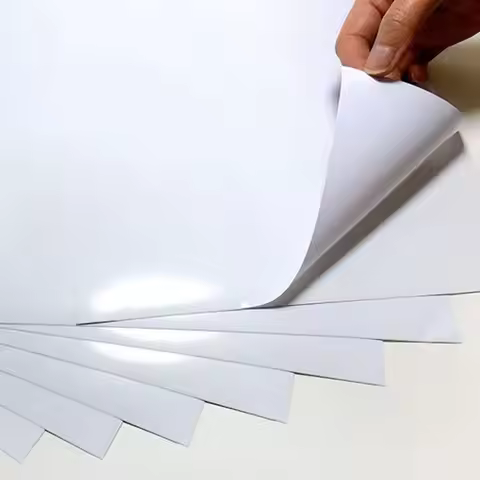 100 pieces A4/A3 size white removable adhesive vinyl paper sticker sheets for laptop or phone skins 