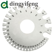 DINGYIFENG Wire Gauge Soldering Inspection Tool AWG SWG Thickness Measuring Gauge 0-36 Diameter Meas