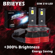 BRIEYES High Power Z10 16000LM 55W H4 H7 H11 9006 9005 9012 LED Headlight High / Low Beam 6000K 4300