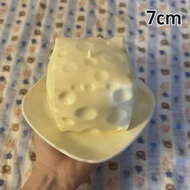 Jumbo Cheese Cube Stress Ball Big Cheese Shapeable Squeeze Ball Non-Bounce Fidget Toy ASMR Sensory A