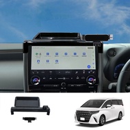 For Alphard 40 Series 2023+ Center Console Organizer Behind Screen Hidden Storage Box with Phone Hol