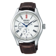 [Powermatic] Seiko SPB093J1 Spb093J Spb093 Presage Automatic Power Reserve White Dial Leather 100M Men'S Watch