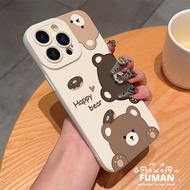 Cute Bear Phone Case For Realme Q5i Q5X Q3 Pro Carnival Q3i Q3S Q3T Q2i Q 3 Pro C15 C12 C11 C3 C2 C1
