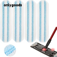 ONLYGOODS Reusable Microfiber Mop Pad, Cotton Removable Flat Mop Replacement Cloth,  Washable Large 