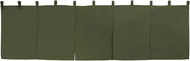 Noboriya Koubou 5-Width Norens 44577 Katsuragi Moss Green Size: W 68.9 x H 11.8 inches (1750 x 300 m