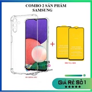 Combo Samsung A05 A05S M34 A54 A34 A14 M14 A04E A24 4G Tempered Glass Full Screen Full Glue + Shockp