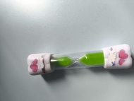 可愛心心圖案綠色沙漏計時器