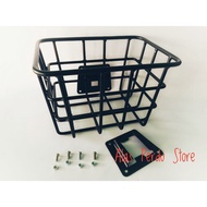 Aluminum Alloy Basket With Folding Bike Front block - Front block bicyle Basket - Aluminum Folding Bike Basket