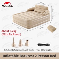 Naturehike New 46cm Camping 2 Persons Inflatable Mat Thickening Fast Inflation Tent Mattress Sleepin