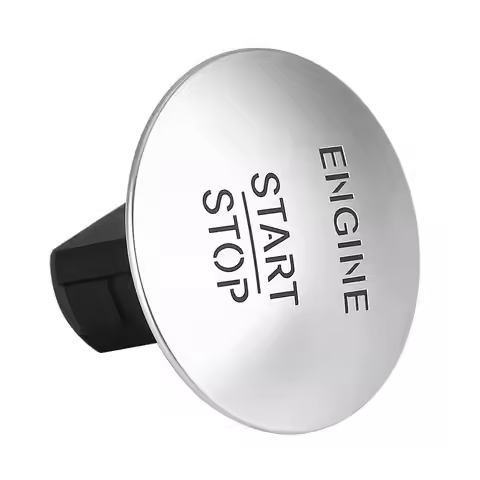 Start Stop Push Button Engine Ignition Switch Silver For Mercedes Benz C250 C300 CL550 CLA250 CLS350