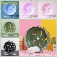 ANTIONE Hamster Running Wheel, Silent Rotatory Rat Exercise Wheel, Hamster Play Toys Adjustable Removable Plastic Chinchilla Jogging Wheel Mice