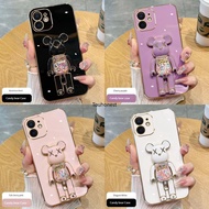 Casing For Apple iPhone 11 Pro Max Case iPhone 6 Plus Case iPhone 6S Plus Case iPhone 7 8 Plus iPhone SE 2022 Silicone Soft Shell Cartoon Anime Cute Bear Stand Phone Case