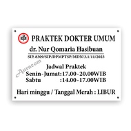 Doctor's Practice Board Size 60 x 90 cm
