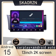 Skaorzn 13inch 6+64GB for toyota 86 android16 2k qled 2000x1200p support 360camera 2din car android 