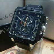 Jam Tanga Alexandre Christie Ac 6395 Silver Black