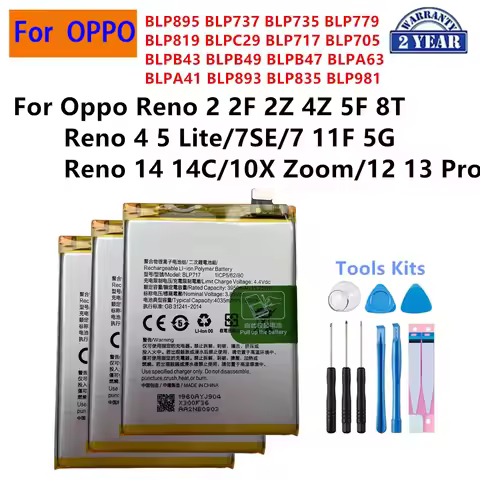 BLP895 BLP819 BLPC29 BLP705 BLPB43 BLPB49 BLPA41 BLP893 BLP835 Battery For OnePlus Oppo Reno 2 4Z 5F