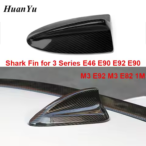 Carbon Fiber Airspeed Antenna for BMW E46 E90 E92 E90 M3 E92 M3 E82 1M Shark Fin Cover Trim Roof Sti