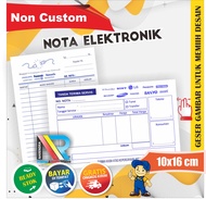 Nota Servis Elektronik | Toko Listrik dan Sparepart | Siap Kirim | Grosir  |  Murah  |  1 & 2 ply | 