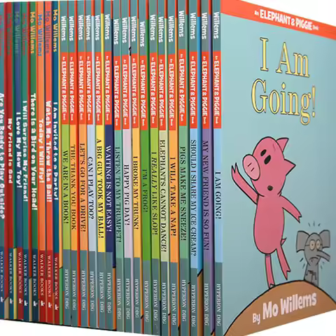 25 Books An Elephant And Piggie Educational Toys for Children Kids Learn English Picture Storybook E