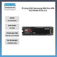 [PCNGON] Samsung 990 Pro 4TB M.2 NVMe PCIe 4.0 SSD (MZ-V9P4T0BW)