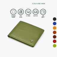 COUNTRY HIDE SEMPRE Top Grain Cowhide RFID Blocking Bi-Fold Basic Short Wallet CH00-HW2000