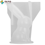 SUYO  Rabbits Resin Mould,  Transparent Long Ears Rabbits Mould, Resin Casting Mould Bunny Cute Sili