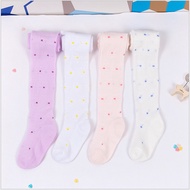 [Genius Baby House] 0-4y Baby Boy Girl Cotton Legging Four Different Color Flower Dot Design S153