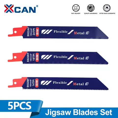 XCAN 6 inch Reciprocating Saw Blade S922AF S922BF S922EF Bi-metal Jigsaw Blade For Metal Cutting Ele