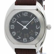 拋光 HERMES Espace 不鏽鋼石英女士手錶 ES1.210 BF573085