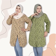 LUNA PLUS SIZE 2XL-3XL PLUS SIZE MUSLIMAH WIDURI LONG KEBAYA TOP 21139