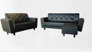 FREE STOOL PVC SOFA 2 Seater 3 Seater + 1 Stool