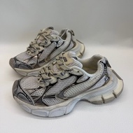 Balenciaga巴黎世家 3XL 網布皮革 老爹鞋 香檳色 36碼