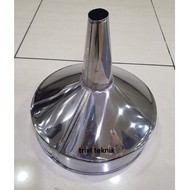 Stainless steel fuel funnel, pertashop stenlis pom petrol oil funnel