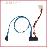 [finebluek7] 7 Pin  Serial ATA to SAS 29 Pin & four pin Cable Male Connector Adapter