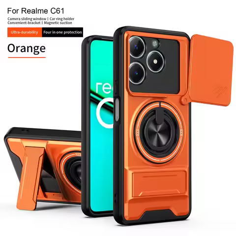 For Realme 15T GT NEO 6T SE C61 C63 P4 PRO NARZO N63 Push pull sliding cover double bracket magnetic