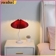 [paradise1.sg] Modern Pleated Lamp Bedside Decoration Night Lamp USB Powered Bedroom Home Decor