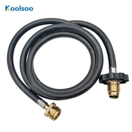 [Koolsoo] Propane Adapter Hose 1lb to 20lb Converter Propane Tank Hose for Cooking BBQ