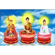 5d diamond painting - beautiful three-world Buddha painting model - homemade diamond painting