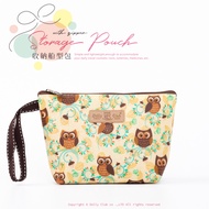[Dolly Club] Storage Boat Bag|Cosmetic Bag|Small Object Storage|Sundries Bag|E1L|Chestnut Flower Owl